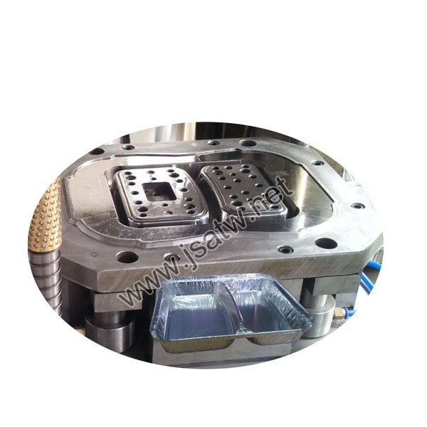 Two grid aluminium foil container mould