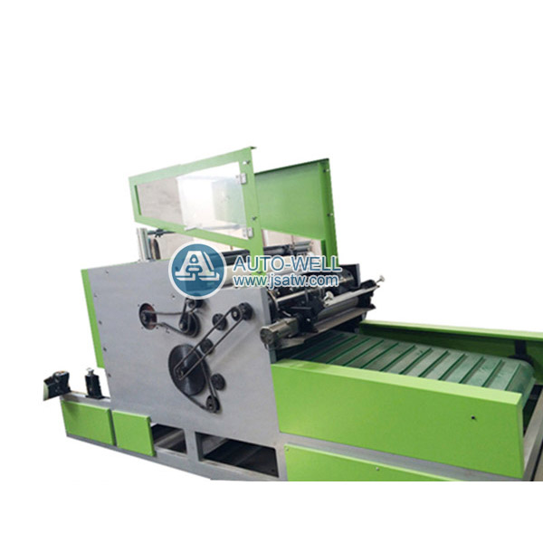 Automatic aluminum foil roll rewinding machine