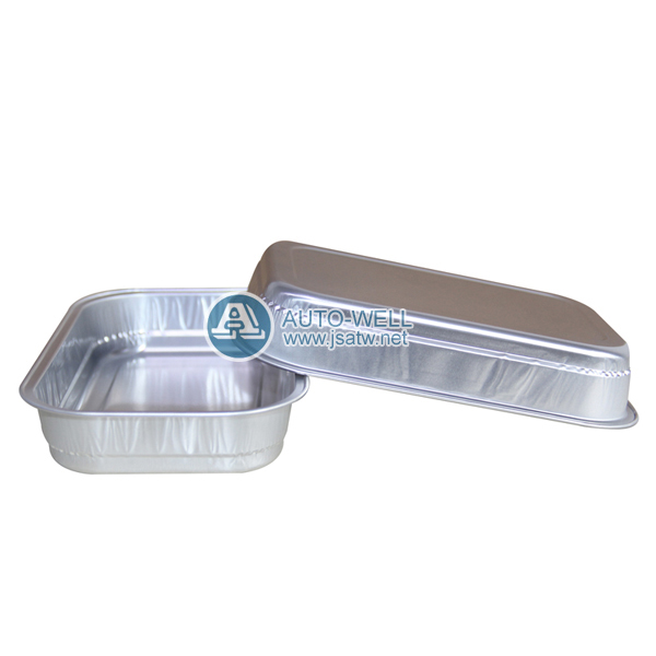 aluminum foil catering container for airplane