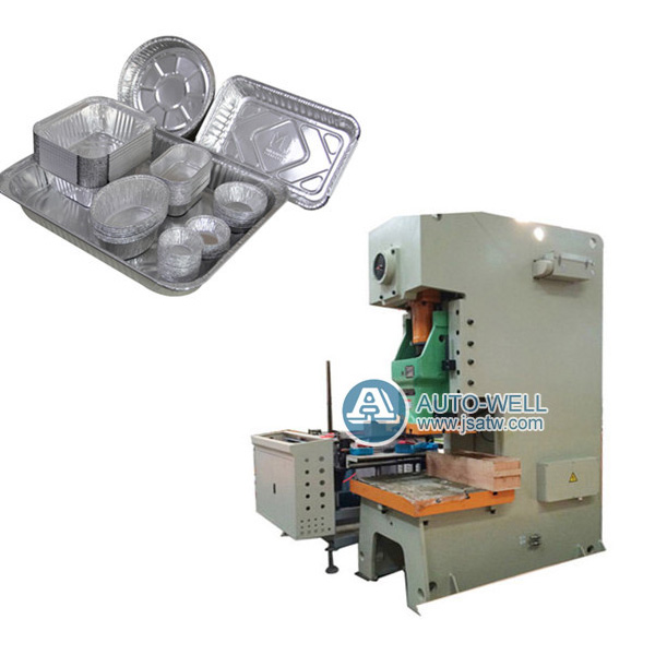 Aluminum foil container machine