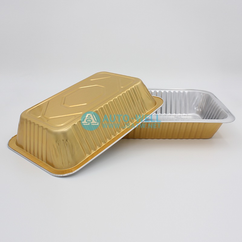 Aluminum foil container for fast food 750ML