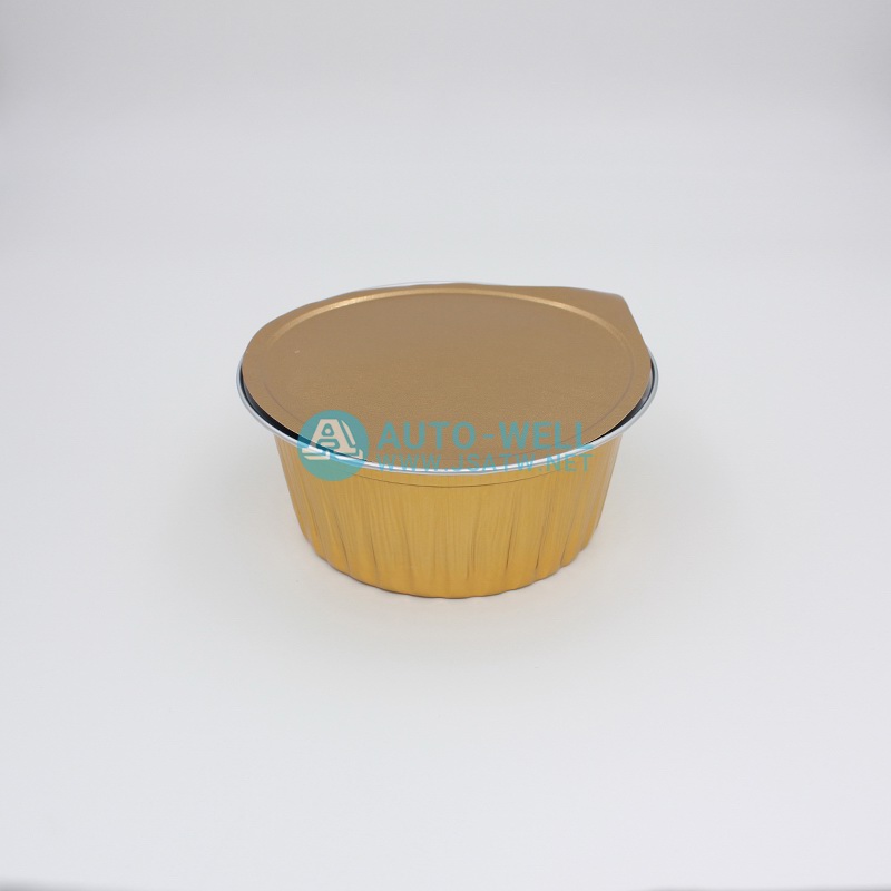 Colorful aluminium foil bowl with lid - 6