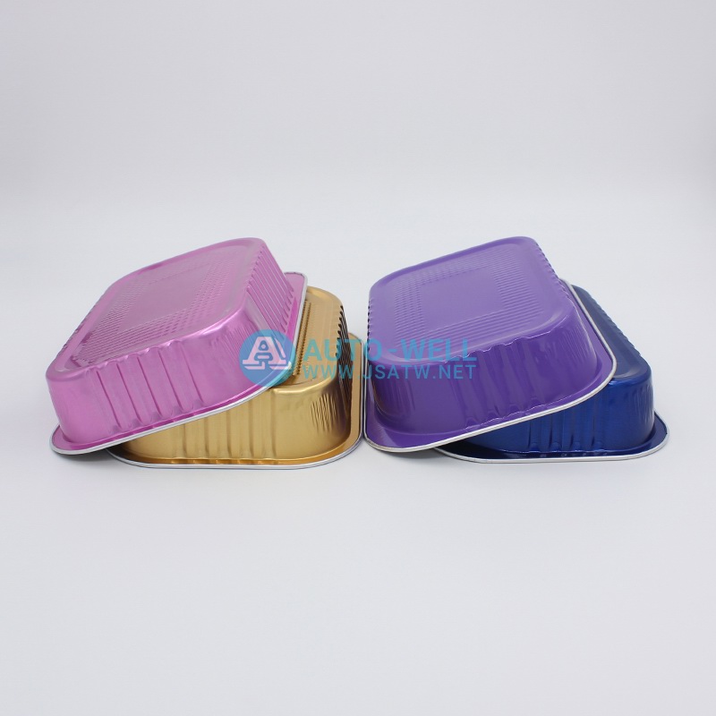 Rectangle aluminium foil container 320ML
