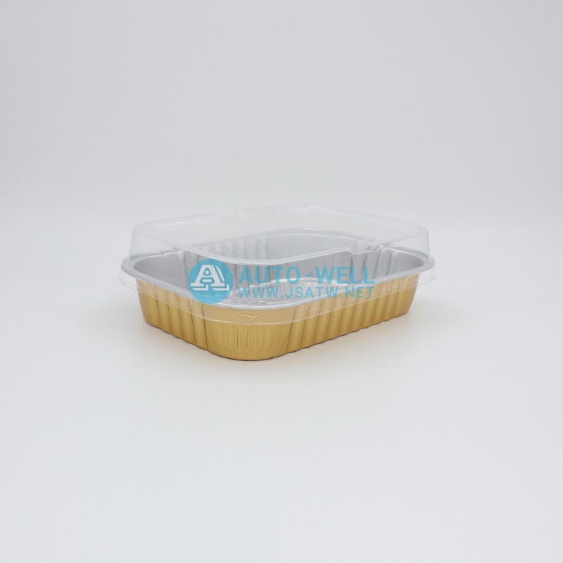 Rectangle aluminium foil container 320ML - 5