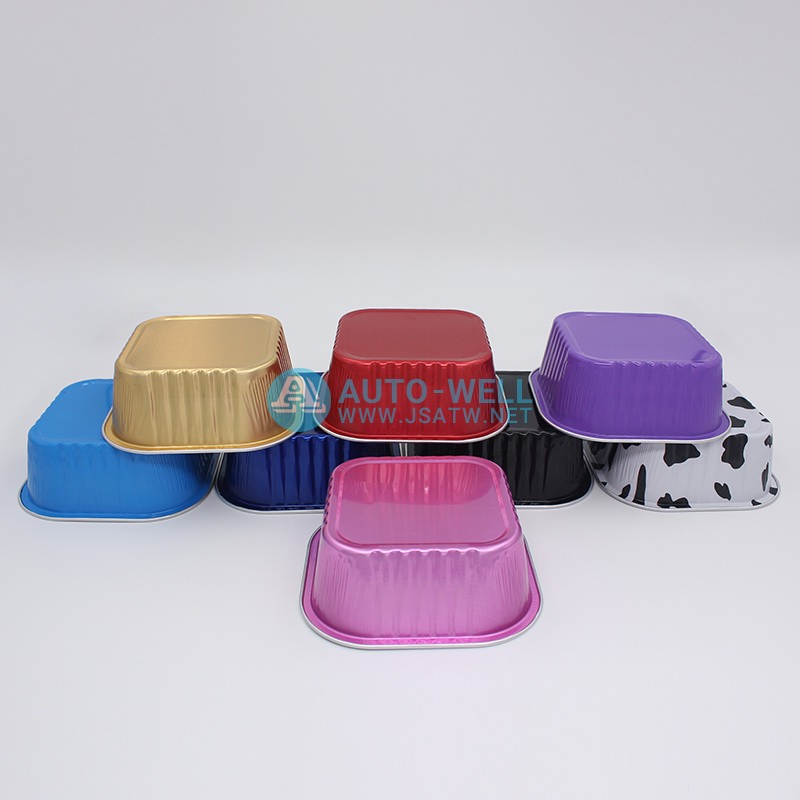 Square aluminum foil baking cup 300ML
