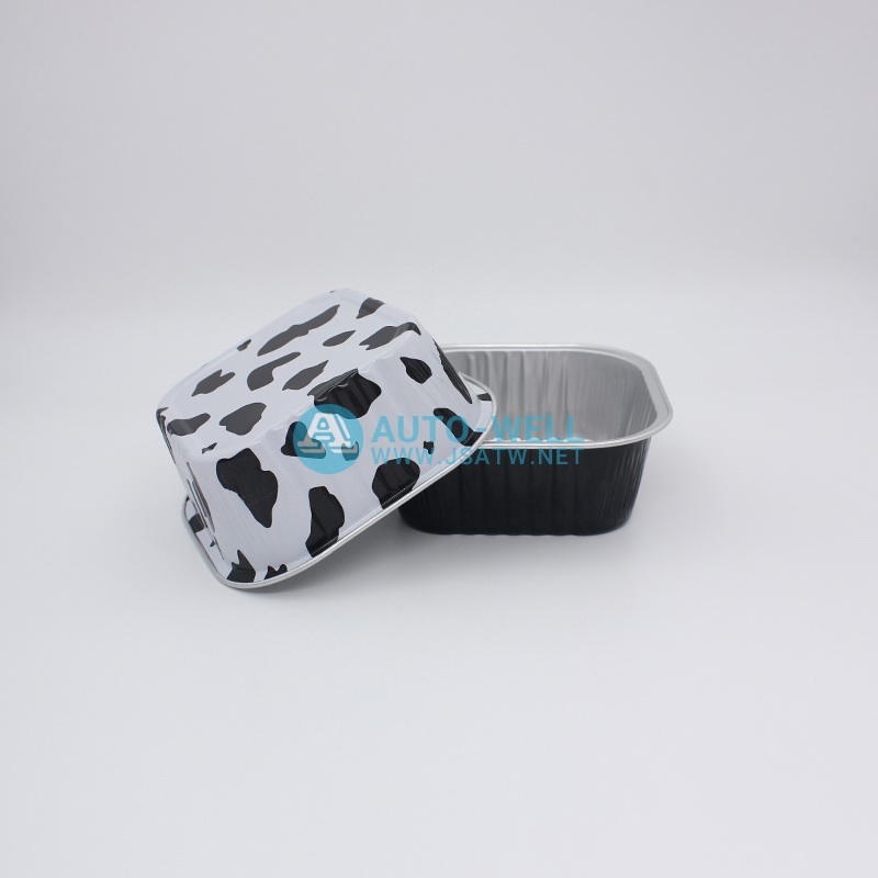 Square aluminum foil baking cup 300ML - 2
