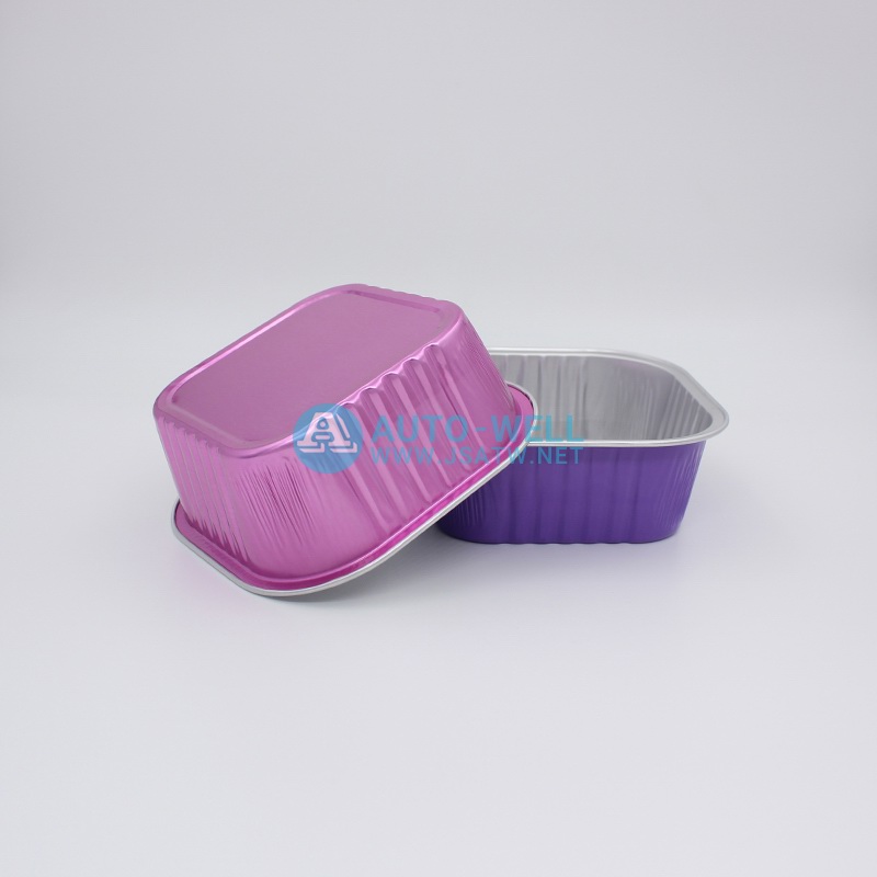 Square aluminum foil baking cup 300ML - 3