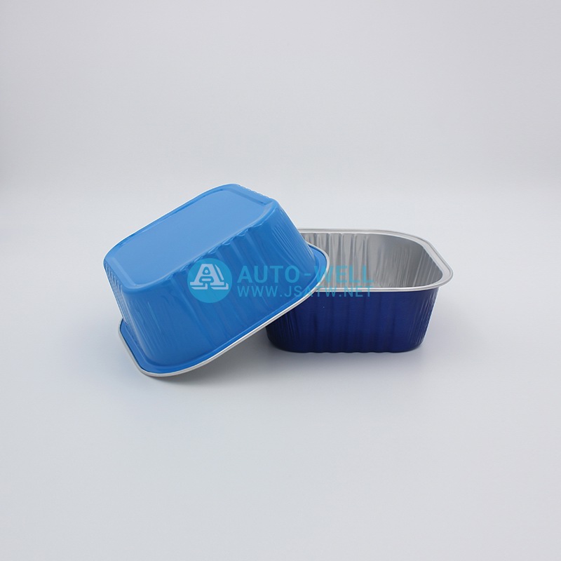 Square aluminum foil baking cup 300ML - 4
