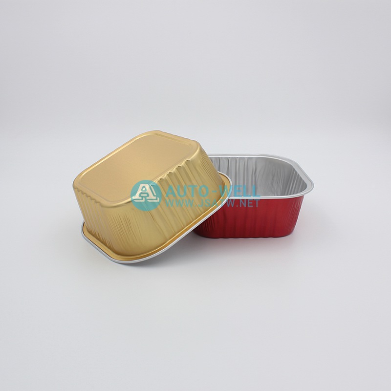 Square aluminum foil baking cup 300ML - 5