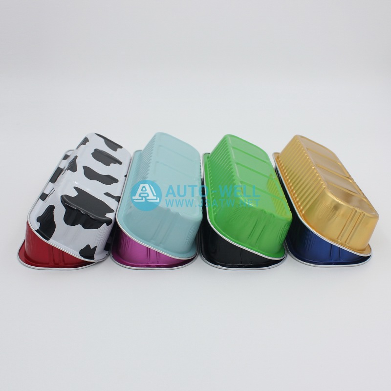 Long cake aluminum foil container 200ML