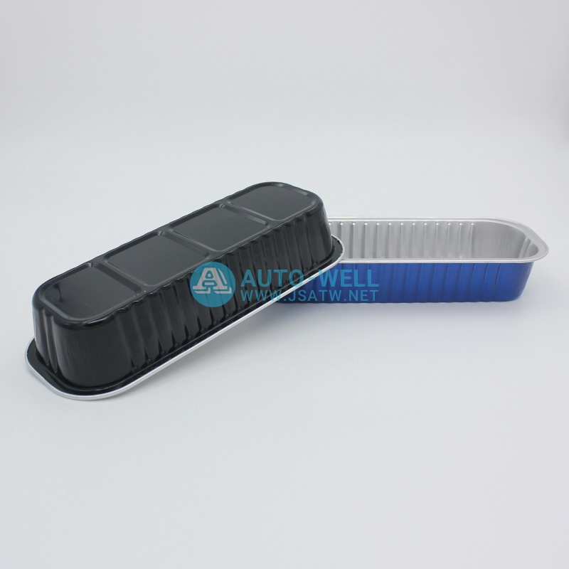Long cake aluminum foil container 200ML - 3