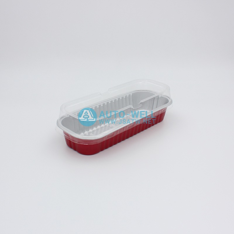 Long cake aluminum foil container 200ML - 10
