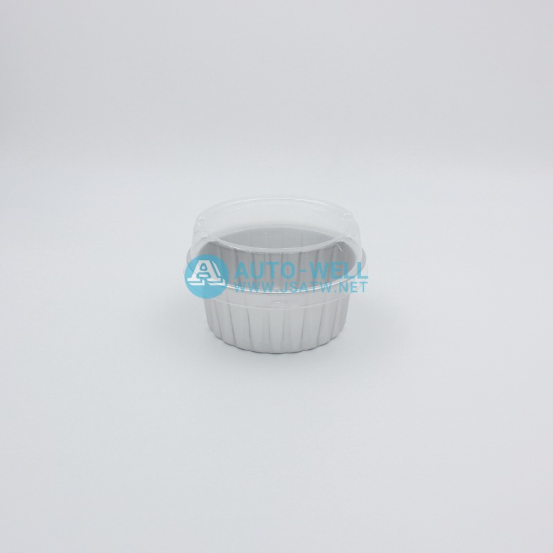 Aluminum foil baking cups with lids 125ML - 12