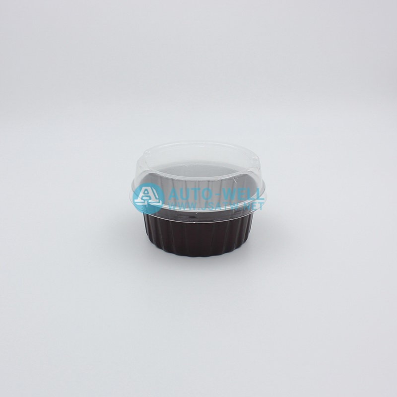 Aluminum foil baking cups with lids 125ML - 14