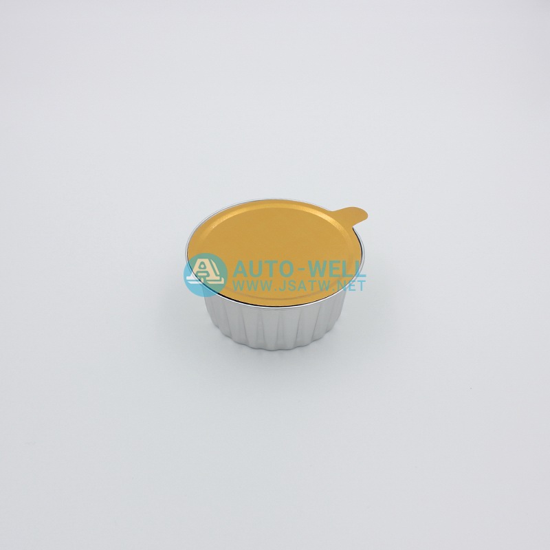 Aluminum foil baking cups with lids 125ML - 20
