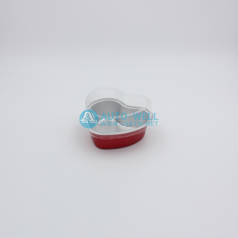 Heart-shaped aluminium foil container 100ML - 7