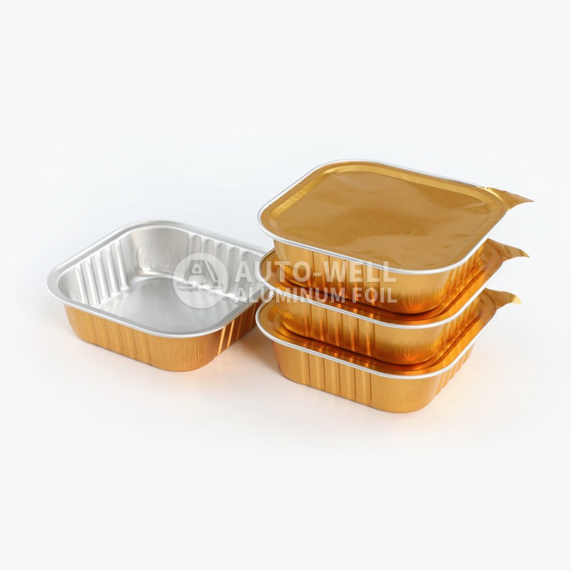 100mL square aluminum foil cup
