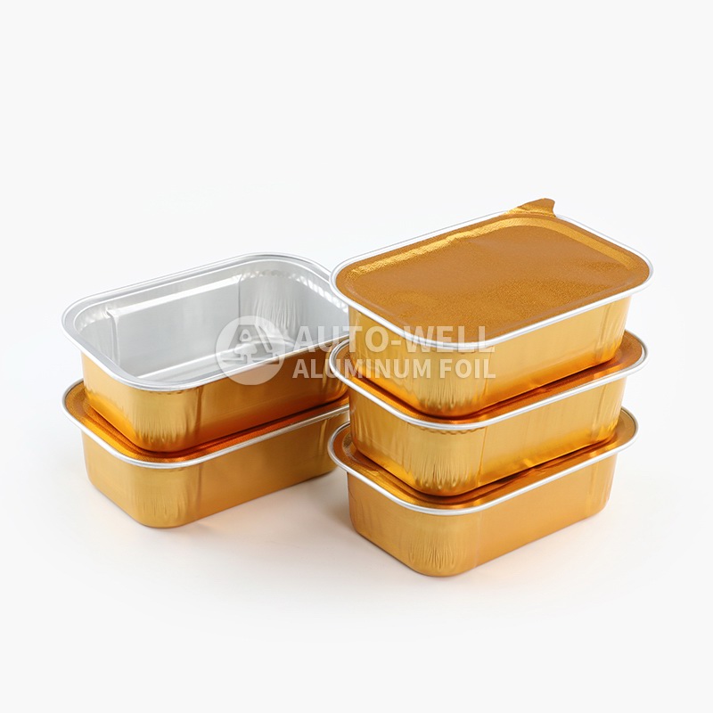 168mL rectangular aluminum foil cup
