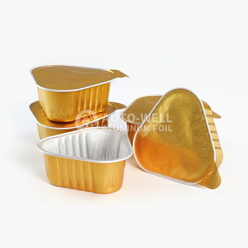 115mL triangular aluminum foil cup